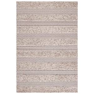 Natura Gray/Ivory Doormat 3 ft. x 5 ft. Abstract Native American Area Rug