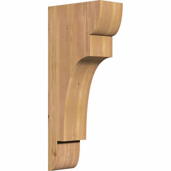 Ekena Millwork 5-1/2 in. x 12 in. x 28 in. Western Red Cedar New Brighton Smooth Corbel
