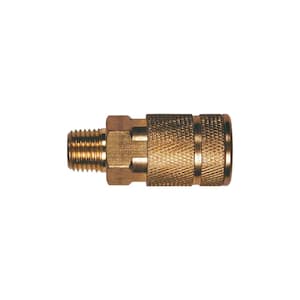 1/4 in. Automotive 6-Ball Brass Coupler with 1/4 in. Male NPT