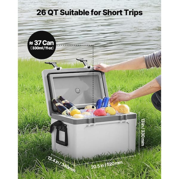 SVOPES 26 qt. Portable Cooler, Hard Cooler with Ice