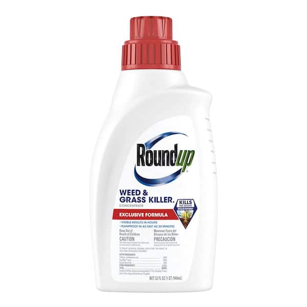 Weed and Grass Killer4 Concentrate, 32 fl. oz., Visible Results in Hours