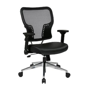 Air Grid Black Mesh Back and Bonded Leather Seat Chair
