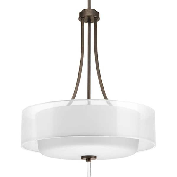 Progress Lighting Invite Collection 4-Light Antique Bronze Foyer Pendant