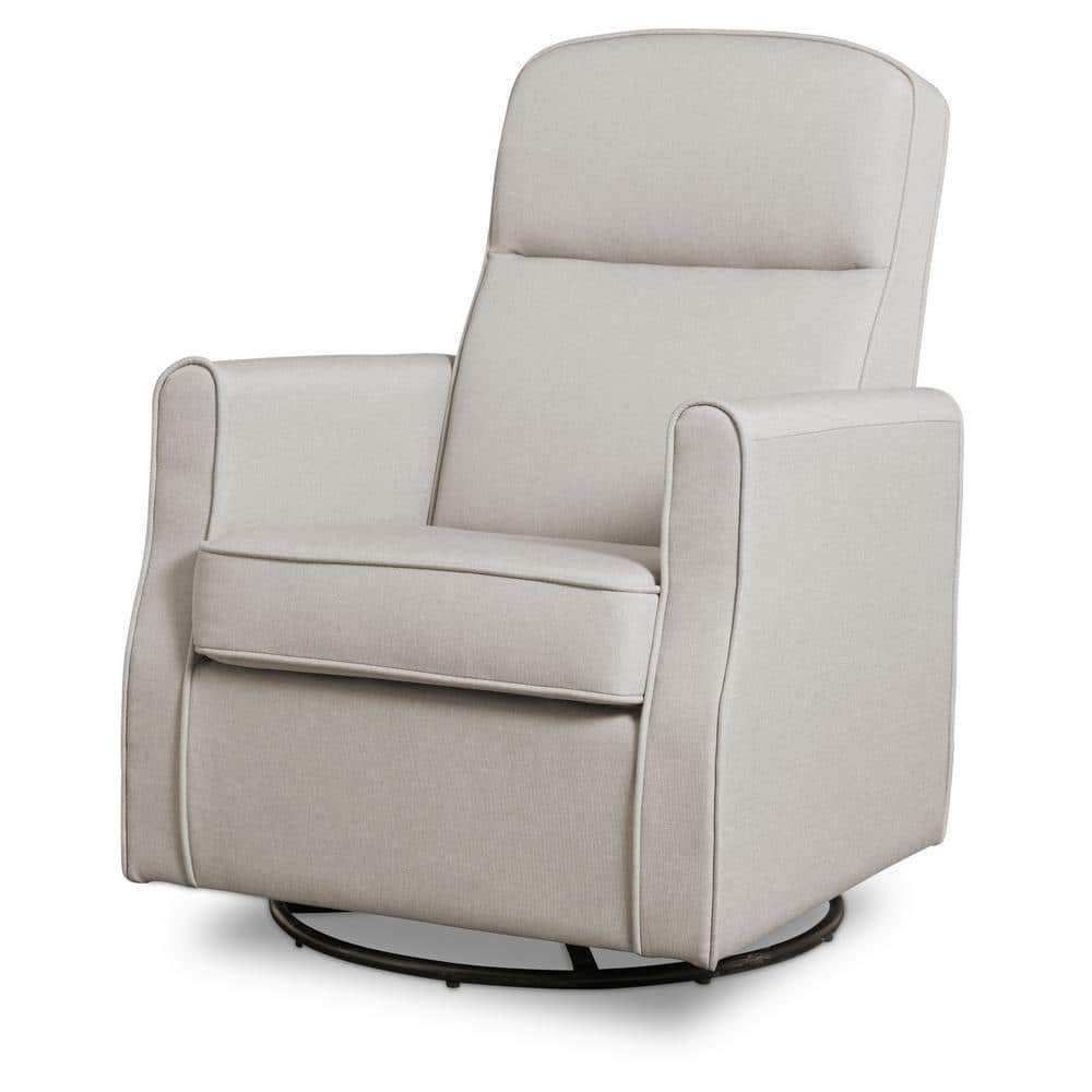 Taupe Blair Slim Nursery Glider Swivel Rocker Chair