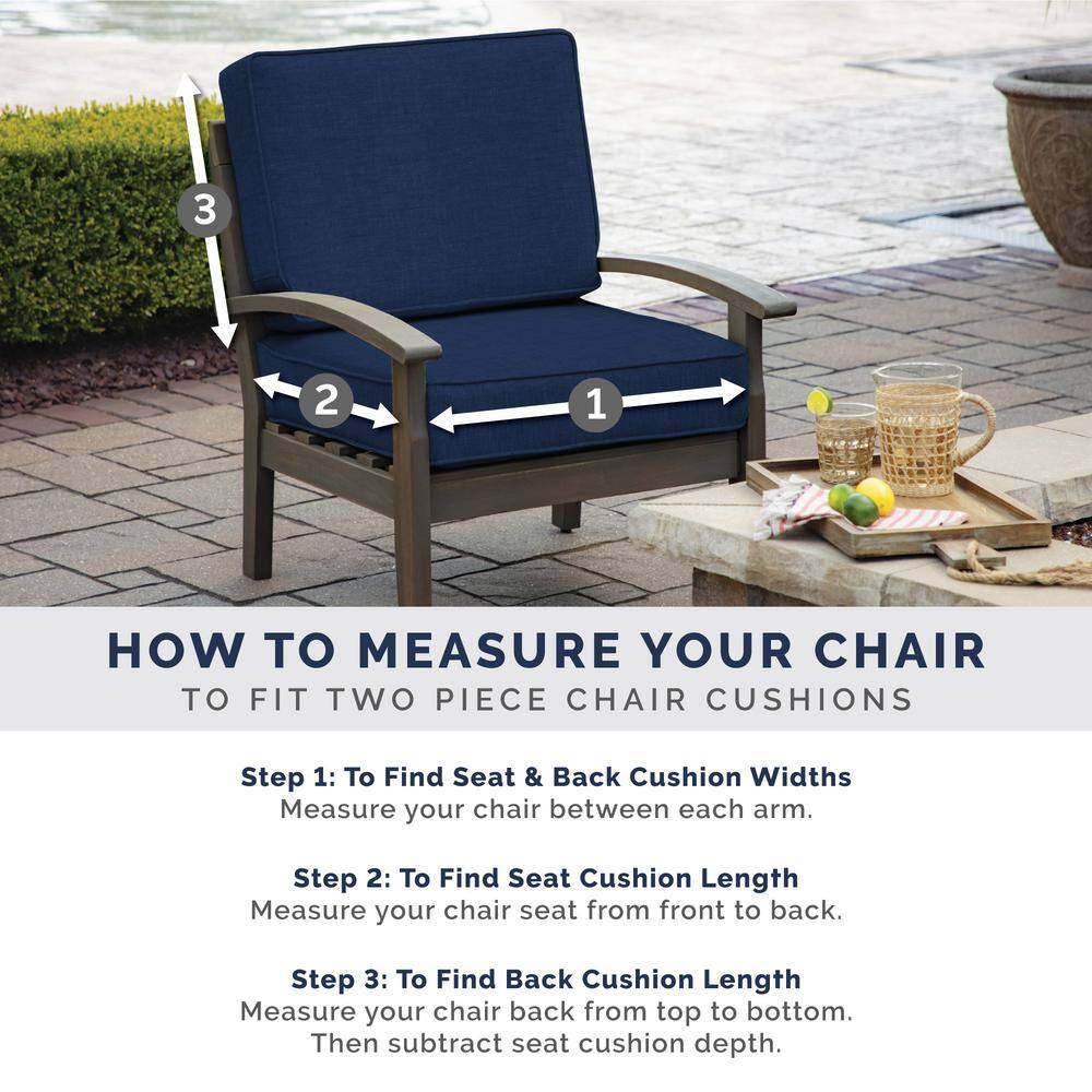 Sapphire Aurora Blue Stripe Outdoor Adirondack Chair Cushion