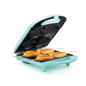 760 W 4-count Heart-Shaped 4-count Mint Waffle Maker