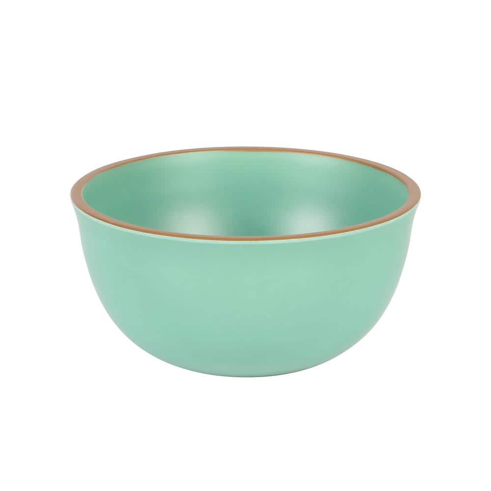 Matte Green Melamine 12-Piece Dinnerware Set for 4