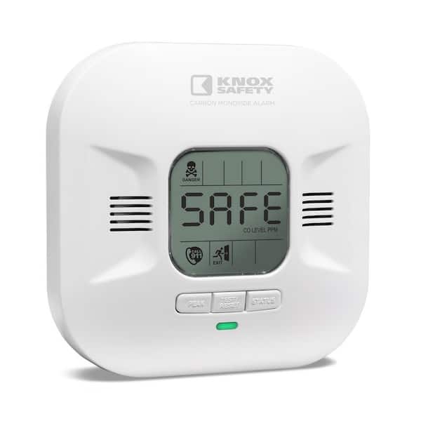 Plug-in Carbon Monoxide Alarm, Digital Display, Voice Alerts, Bilingual, Ten Year Battery Backup