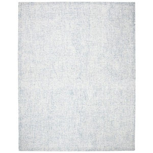 Abstract Ivory/Blue 10 ft. x 14 ft. Geometric GraDient Area Rug