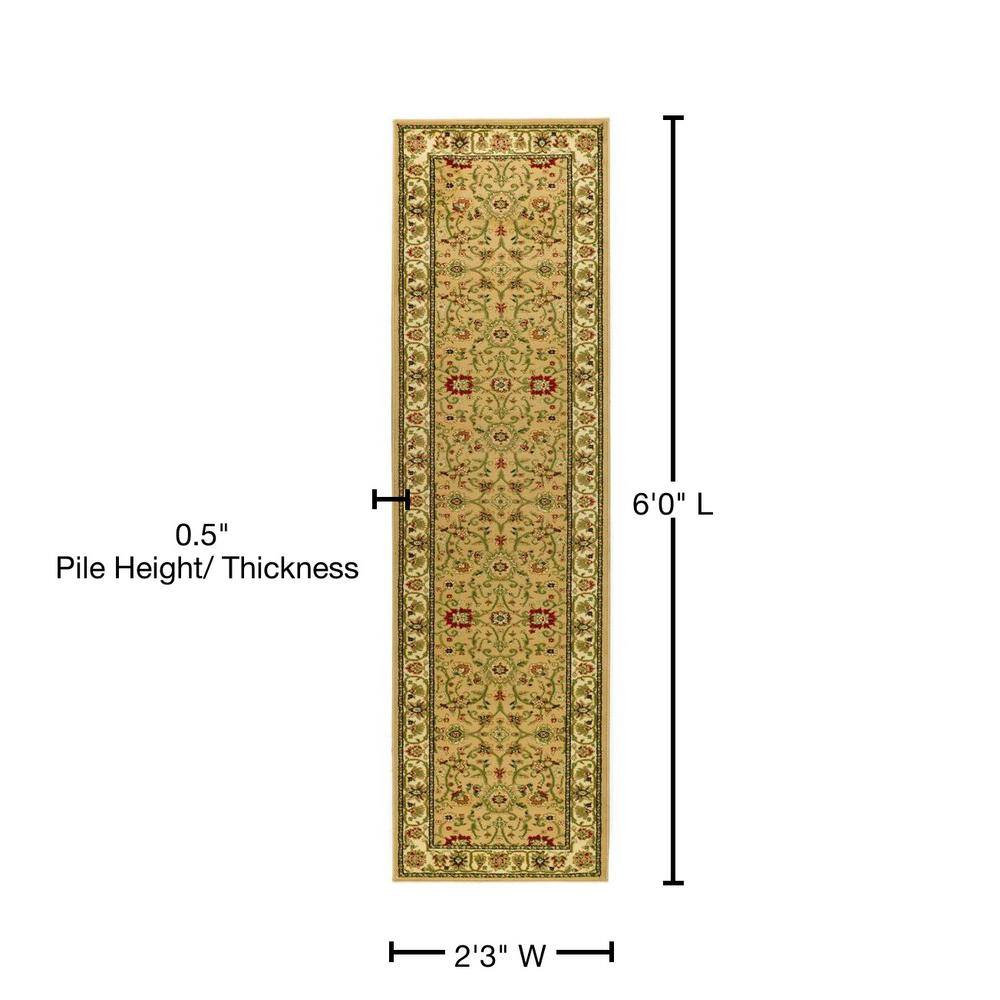 Handmade Ivory Floral Rectangular Synthetic Area Rug