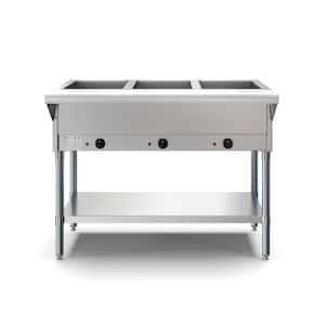 21 Qt. Stainless Steel Buffet Server with 3 Serving Sections