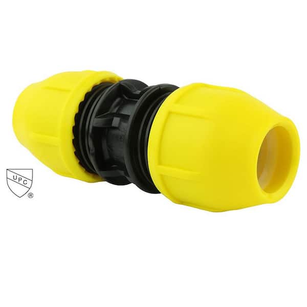 HOME-FLEX 2 in. IPS DR 11 Underground Yellow Poly Gas Pipe Coupler