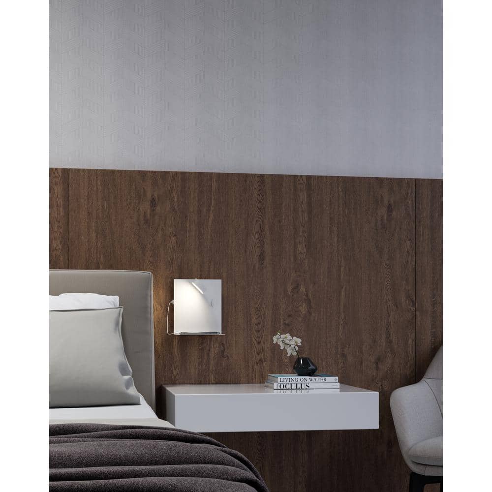 Dresden White LED Dimmable Wall Sconce 8'' Height