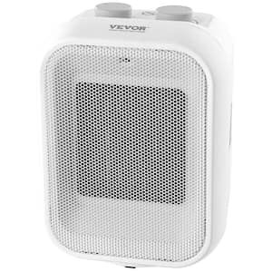 Portable Electric Space Heater 9 in. Tip-Over Shutdown Heaters 1000W/1500W 2-Level Adjustable Ceramic Heater Fan
