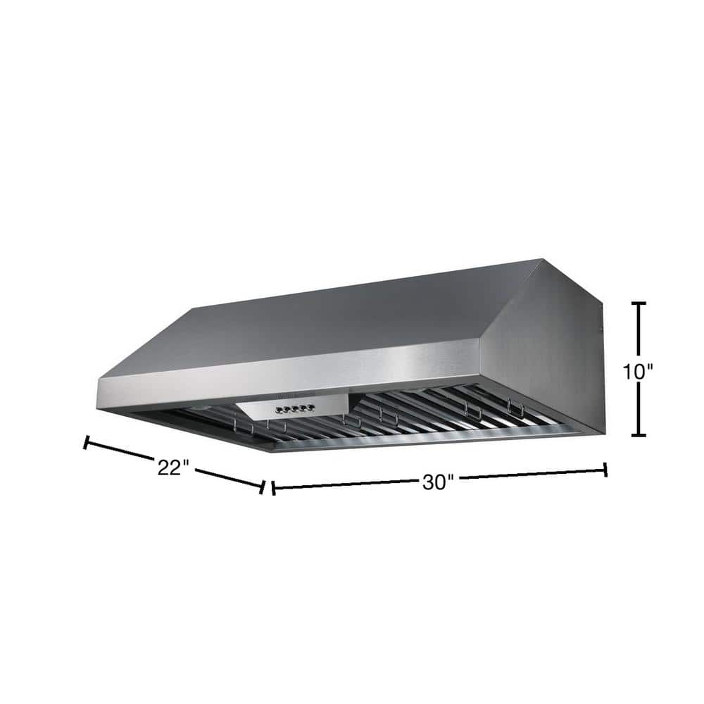 NXR 30" Stainless Steel Convertible Under Cabinet Range Hood