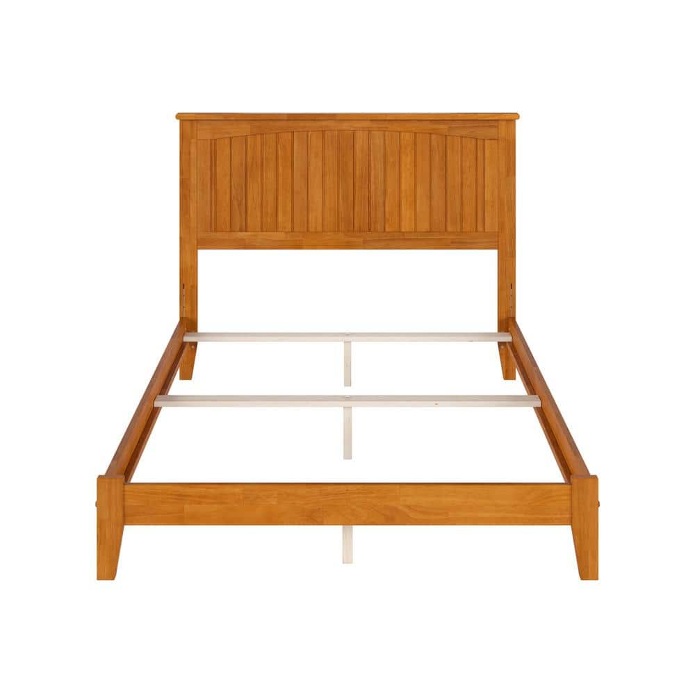 Nantucket Light Toffee Full Upholstered Solid Wood Bed Frame