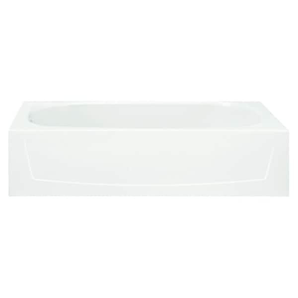 Sterling Performa 60 in. Vikrell Left-Hand Drain Rectangular Apron Front Bathtub in White