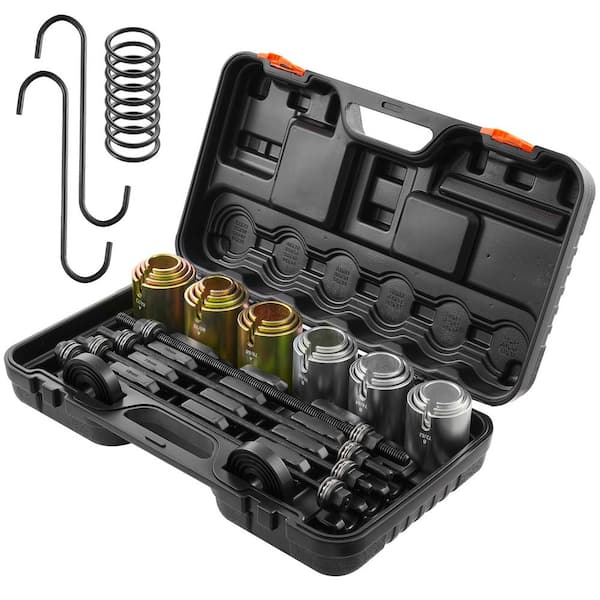26 PCS Pull and Press Sleeve Kit, Steel Bush Bearing Removal and Installation Set, Bush Removal Insertion Sleeve Tools
