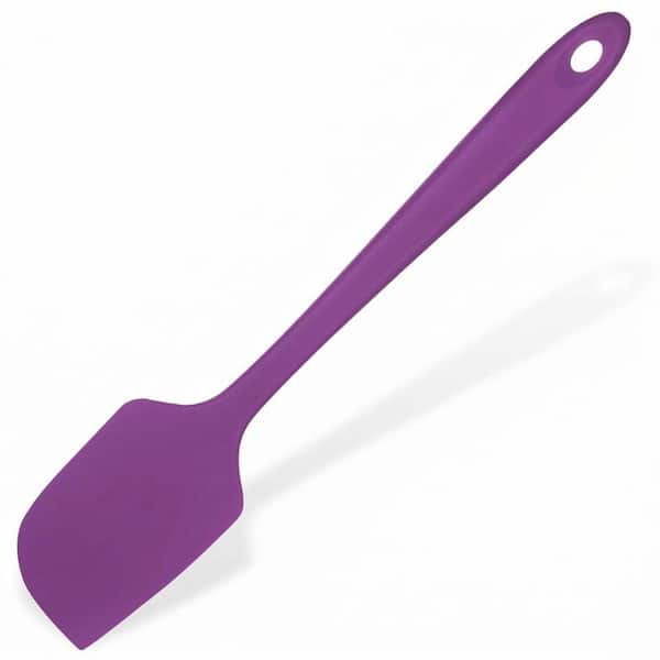 Purple Silicone High Heat 600°F Nonstick Flexible Spatula Large Heat Resistant Mixing Scraping Baking Tool
