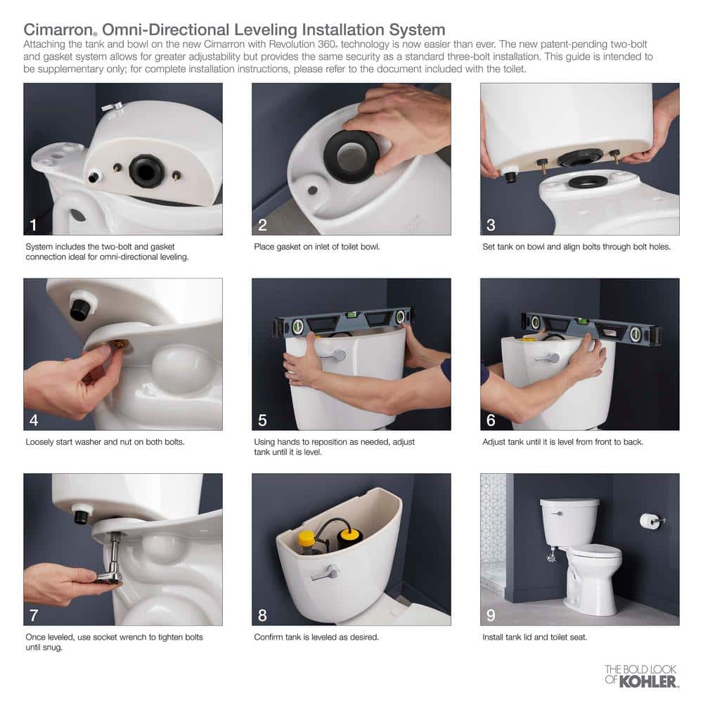White High Efficiency Elongated Two-Piece Toilet