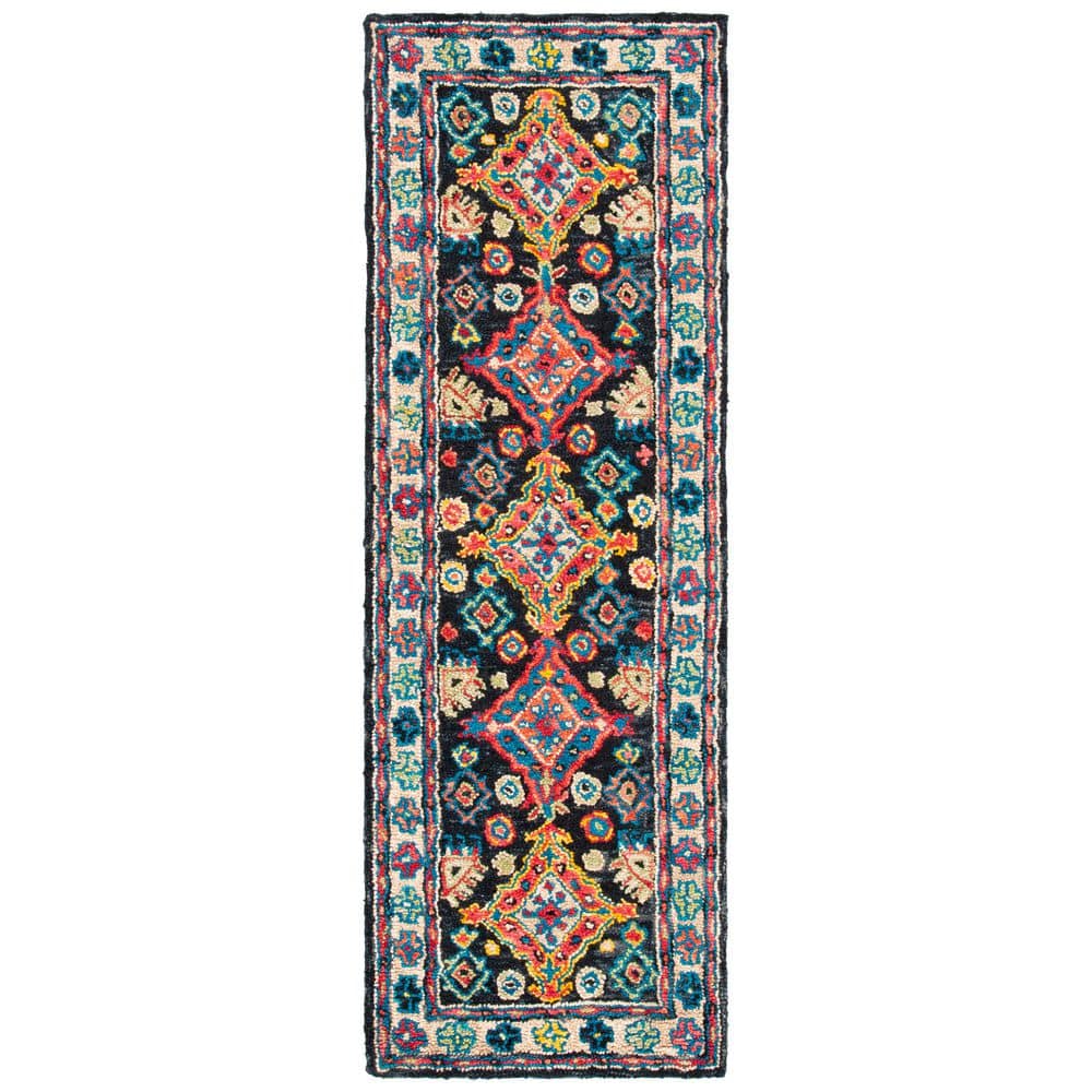 Aspen 2 X 13 Charcoal/Blue Oriental Runner Rug price history on PriceWatchPro