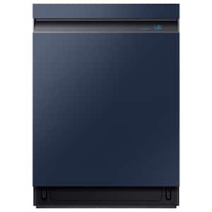 Bespoke 24 in. Navy Steel Top Control Smart Built-in Tall Tub Dishwasher with Stainless Steel Tub and AutoRelease, 39dBA