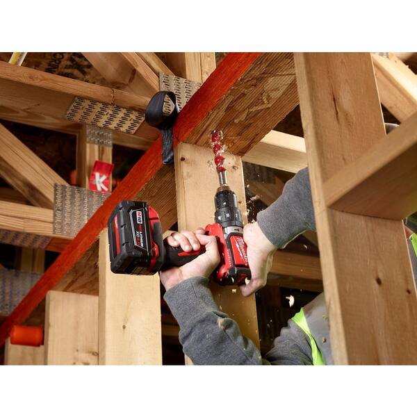 Milwaukee - M18 18-Volt Lithium-Ion Brushless Cordless 1/2 in. Compact Hammer Drill (Tool-Only)