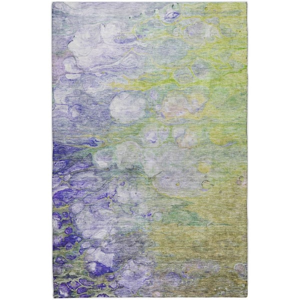 Dream Shag Premium Machine Washable Abstract ADS698 Brown 10 ft. x 14 ft. Area Rug