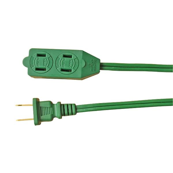 HDX 12 ft. 16/2 Green Cube Tap Extension Cord KAB-1/KAB-10F - The