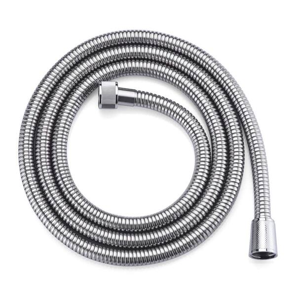 Logmey Shower Hose 59 in. chrome Handheld Shower Head Hose 16001SLH