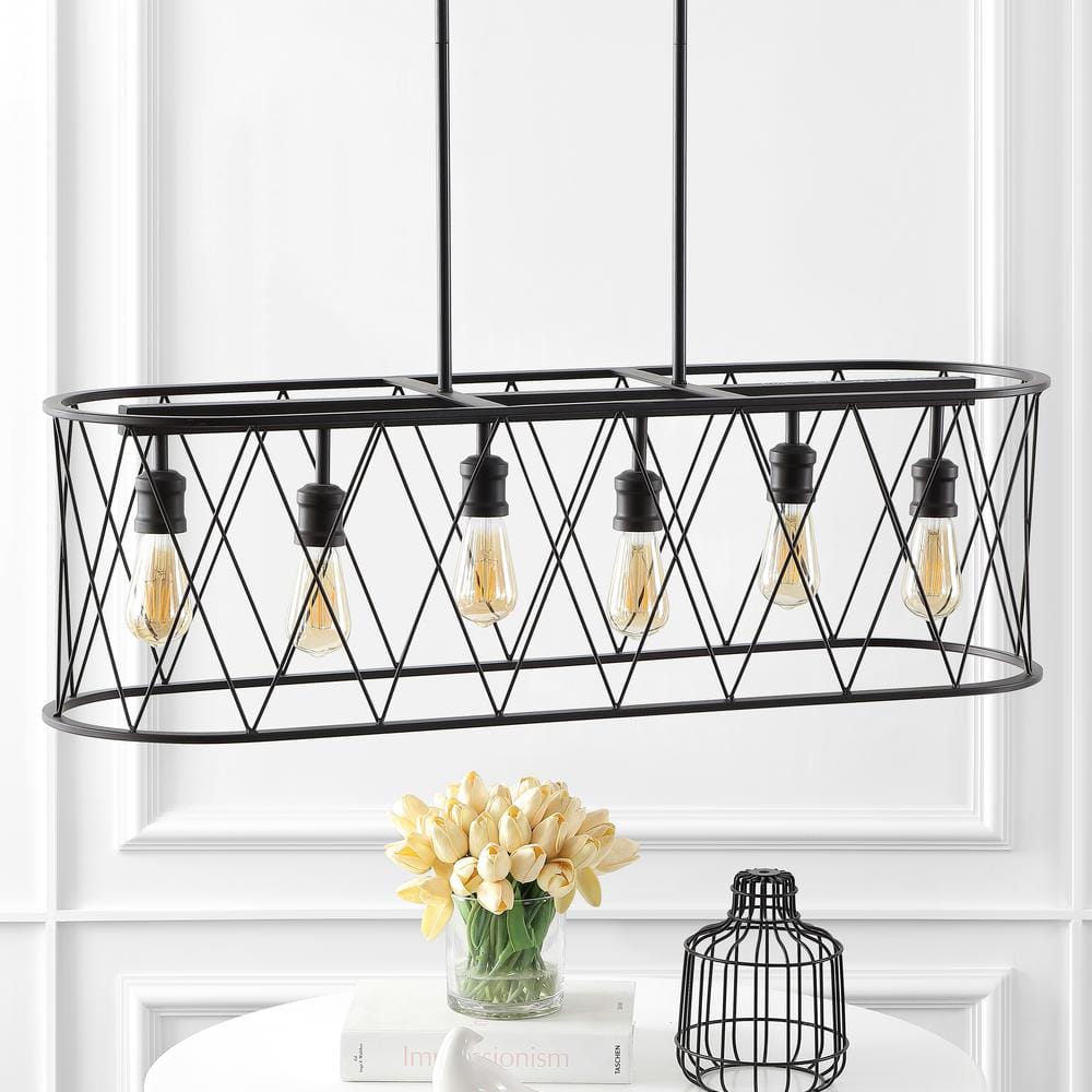 Marion 37.75" Oil-Rubbed Bronze Farmhouse LED Pendant