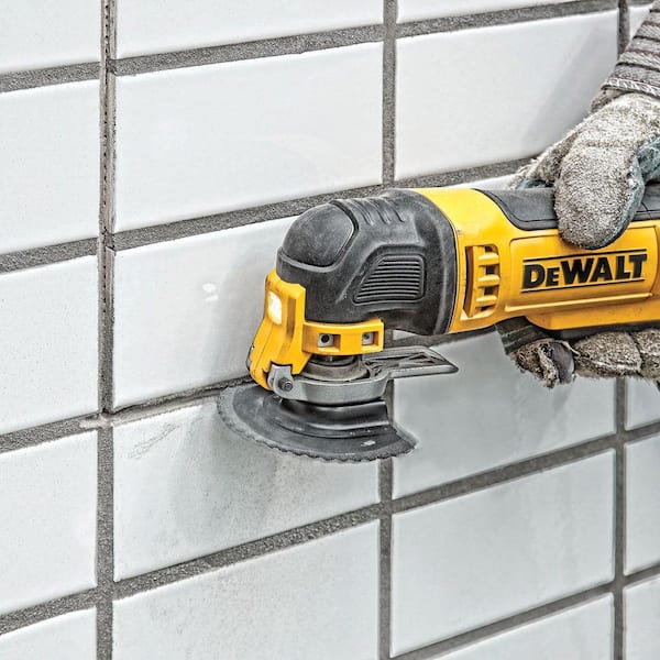 How to remove grout with a multi-tool