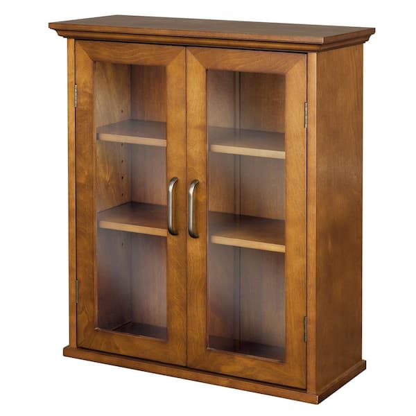 20.5 in. W x 8.5 in. D x 24.02 in. H Oil Oak Bathroom Storage Wall Cabinet