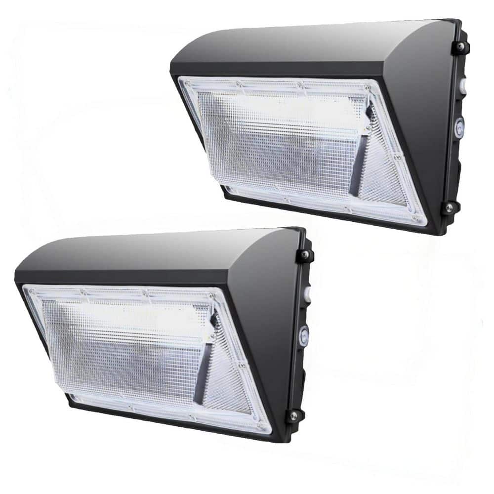 1000-Watt-Equivalent 120-277 Volt Integrated LED Bronze Dusk to Dawn Wall Pack Light, 5000K 18000LM, IP65（2-Pack） price history on PriceWatchPro