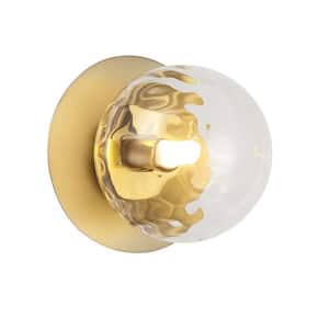 Burlat 1-Light LED Compatible Clear Wall Sconce