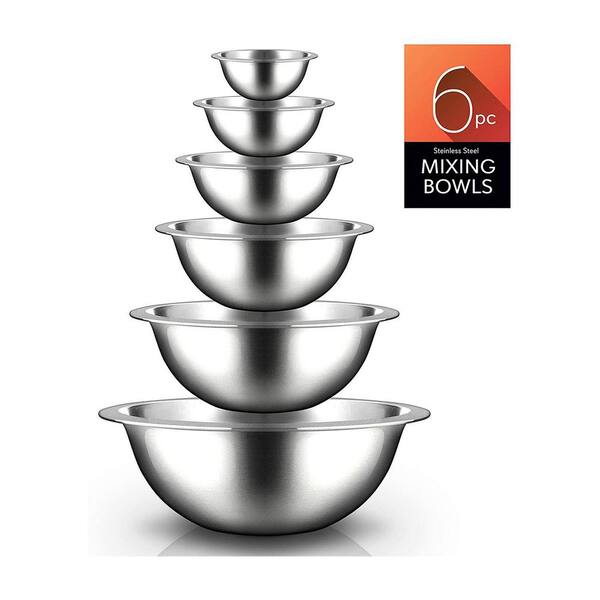  Culinary Depot Stainless Steel Mixing Bowls Set of 6