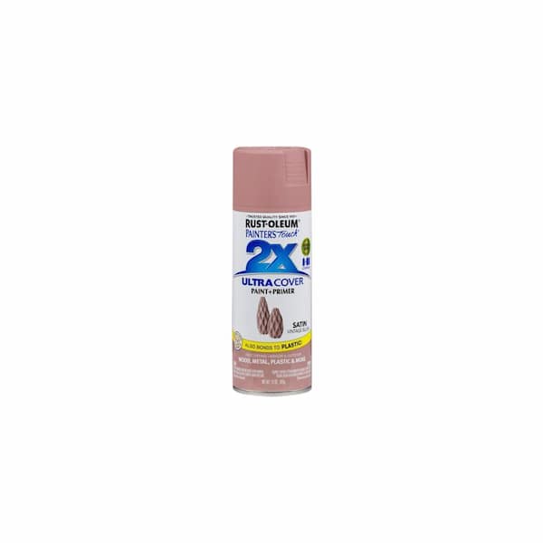 Rust-Oleum Painter's Touch 2X 12 oz. Vintage Blush Satin General Purpose Spray Paint (6-Pack)