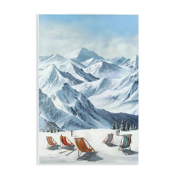 Lounging at the Lifts by Max Maxx 1-Piece Unframed Nature Graphic Art Print 15 in. x 10 in.