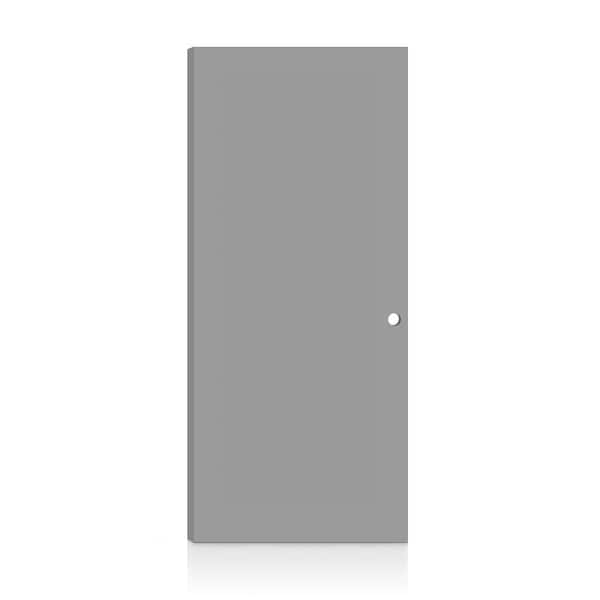 Fire-Rated Flush Panel 36 in. x 80 in. Left-Hand/Inswing Light Gray Composite Interior Commercial Door Slab