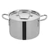 Winco 6 qt. Triply Stainless Steel Stock Pot with Cover TGSP-6 - The ...