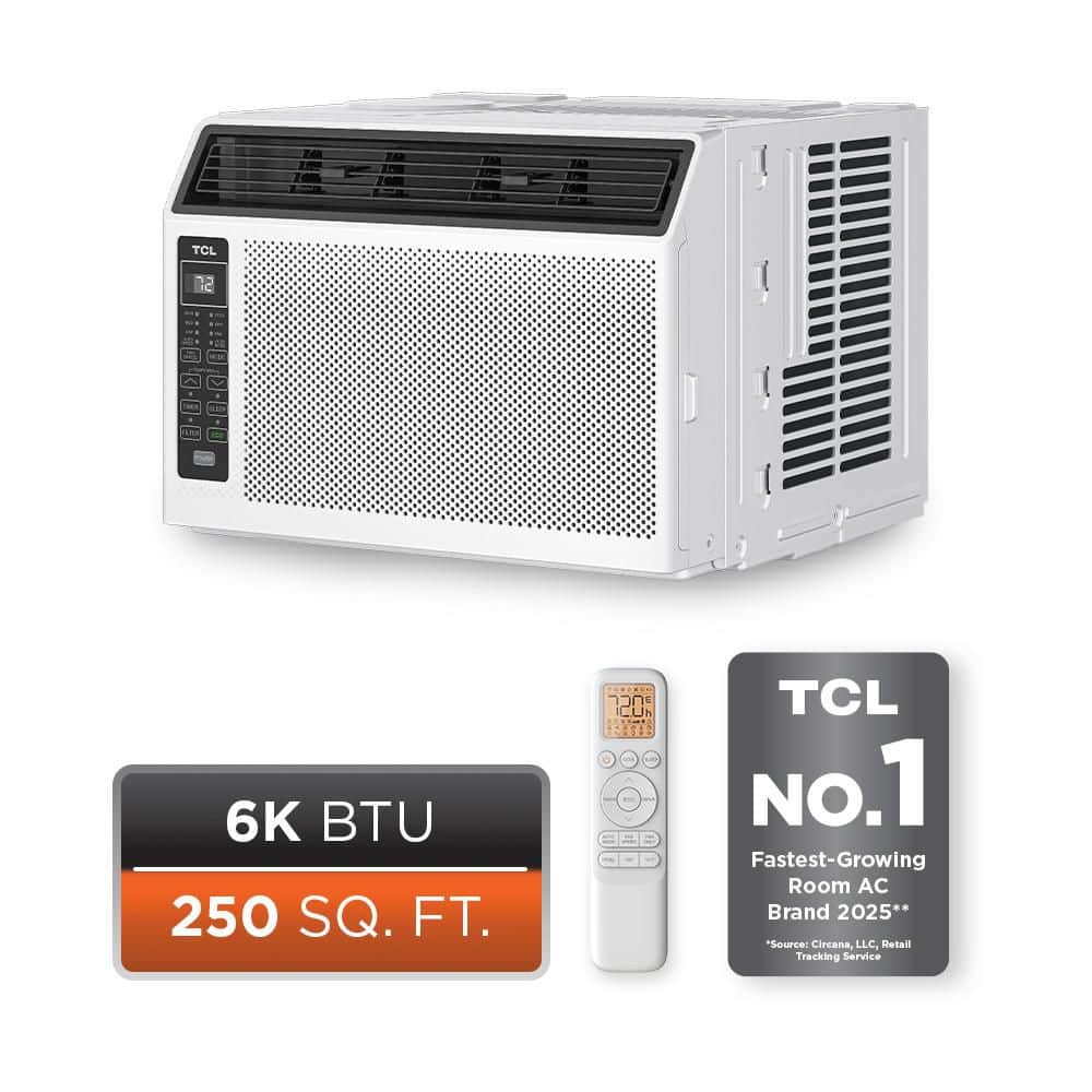 Reviews for TCL 6,000 BTU 115 Volts Window AC Cools 250 Sq. Ft. with ...