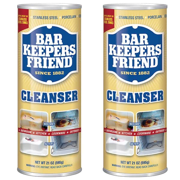 Bar Keepers Friend 21 oz. All-Purpose Cleaner and Polish (2-Pack) 11514-2 -  The Home Depot