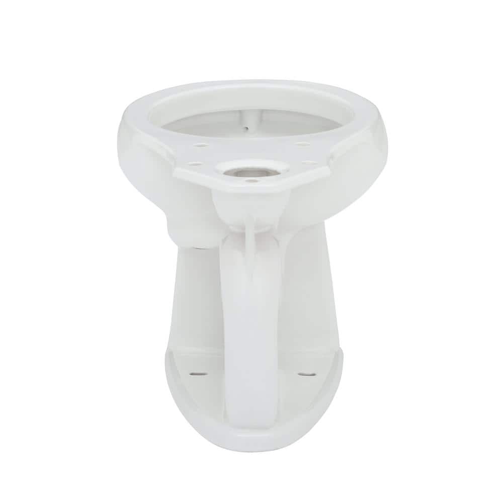 White Round-Front High Efficiency Toilet Bowl