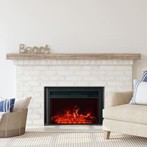 28 in. Direct Vent Electric Fireplace Insert with Infrared Remote