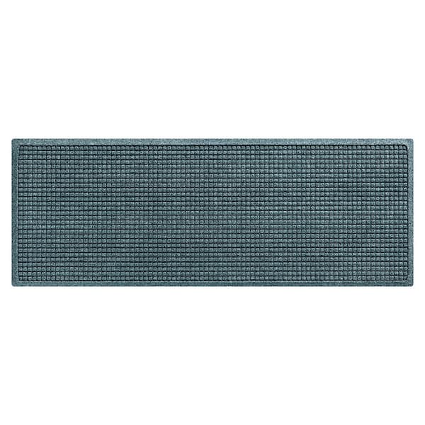 Waterhog Squares 22 in. x 60 in. PET Polyester Indoor Outdoor Door Mat Bluestone