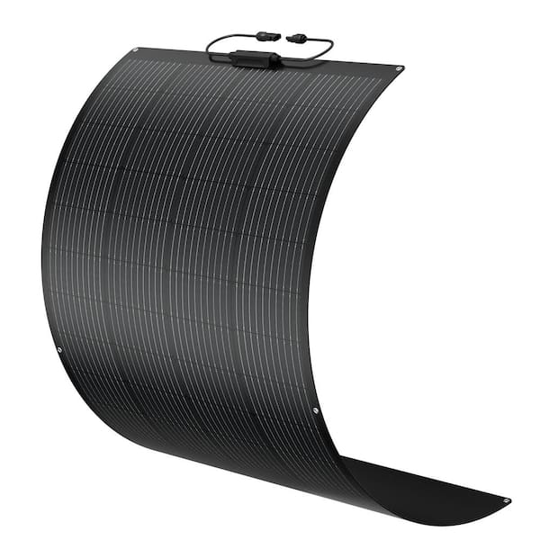 BougeRV Arch 12-Volts 200-Watt Fiberglass Curved Portable 10BB Monocrystalline Solar Panel Portable Bendable 10BB Mono Cell