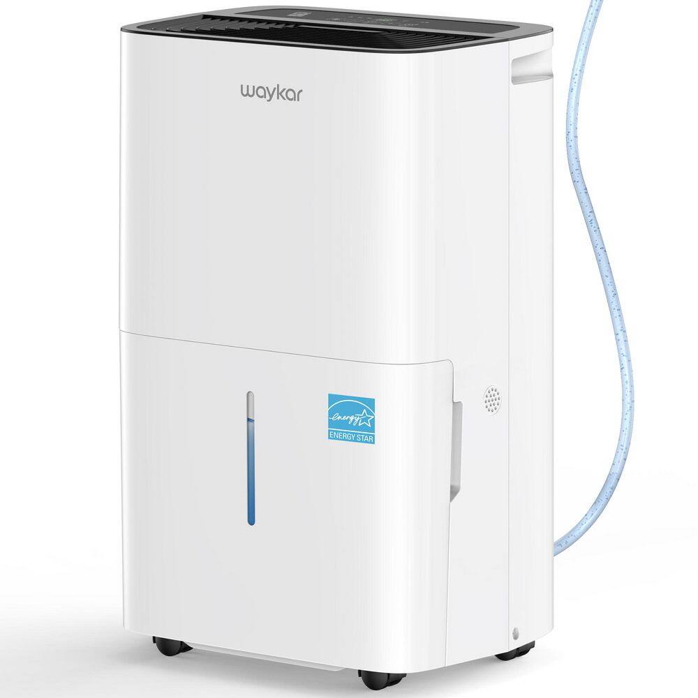 waykar 150 pt. 7,000 sq. ft. Energy Star Dehumidifier with Pump and Bucket High Humidity for Bedroom, Basement in White HDCX-150PA-CHWA