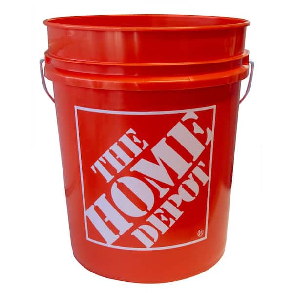 The Home Depot 5 gal. Orange Paint Bucket Lid 5GLD ORANGE LID for 5GL HOMER  PAIL - The Home Depot