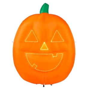 8 ft. Lightshow 2 Face Jack O' Lantern with Micro Lights Airblown Halloween Inflatable