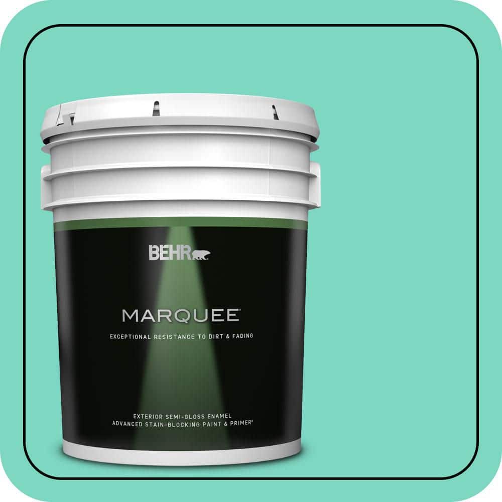 5 gal. #480A-3 Mint Majesty Semi-Gloss Enamel Exterior Paint & Primer price history on PriceWatchPro